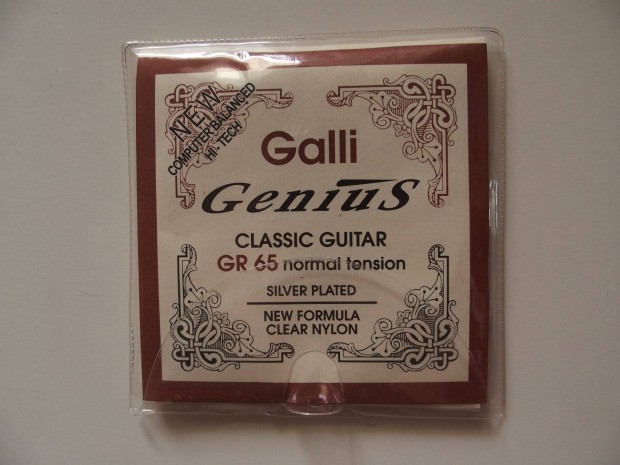 Galli Genius Crystal GR65 Procoated klasszikusgitr hrszett 5 hrral