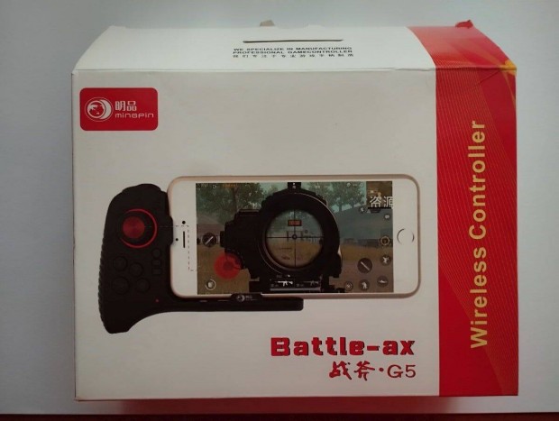 Gamepad Battle-Ax G5 jtkvezrl kontroller Egykezes vezetk nlkli