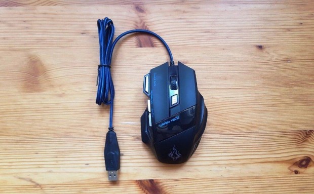 Gamer Egér, Dupla klikk, 7200 DPi, Usb csatlakozós