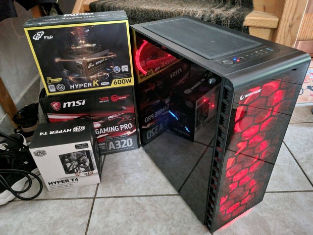 Gamer PC-MSI A320/AMD Ryzen 5 1600X/Gtx1080 8GB/16GB/120GB SSD+1TB HDD