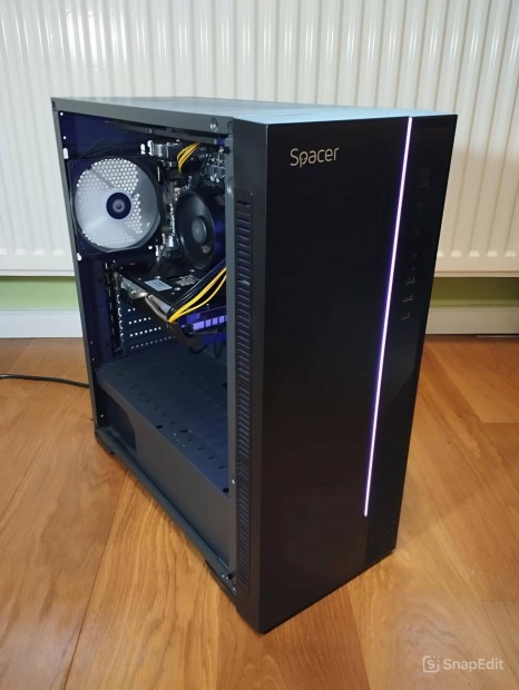 Gamer PC, Ryzen 5 1600, Rx 580 8gb, 16gb ram (alkukpes)