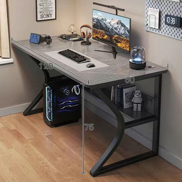 Gamer asztal minsgi rasztal szrke 120x60x75 cm OTC-G1