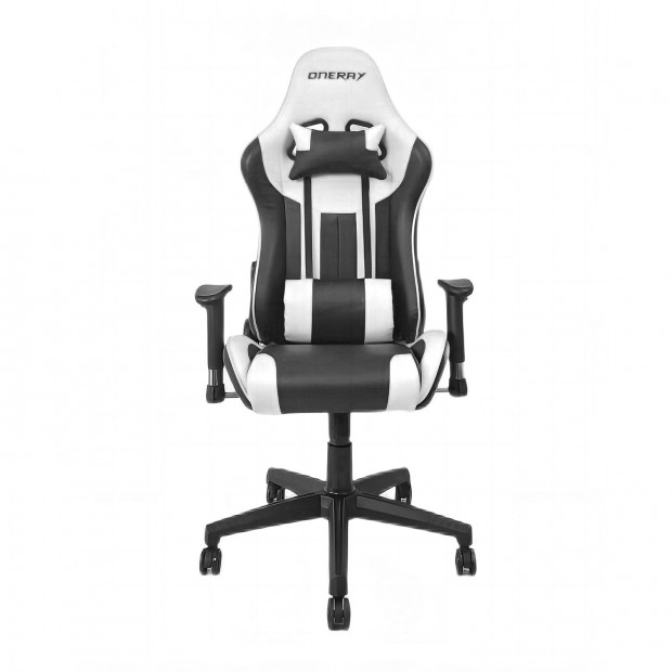 Gamer szék fekete-fehér (D0939)