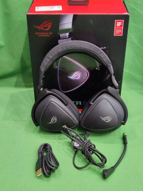 Gamer vezetkes fejhallgat Asus ROG Delta S