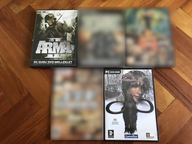 Gamestar / PC Guru játékmellékletek tokkal és borítóval 500Ft/db