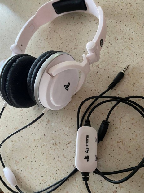 Gaming Pro4-10 white Headset (PS 4 konzolhoz)