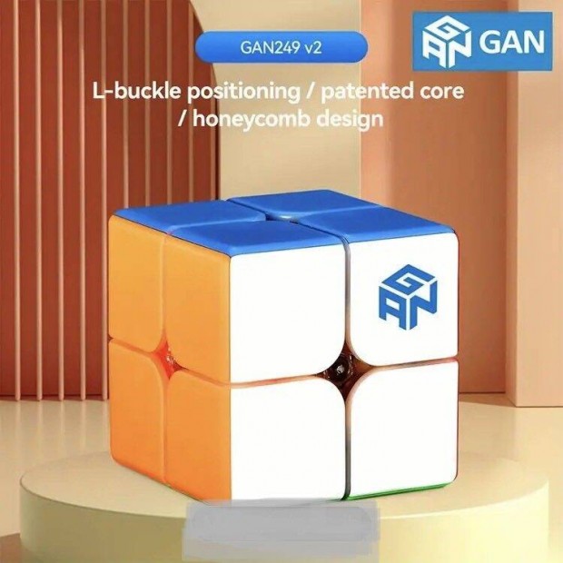 Gan249 Gan kocka 2x2-es kocka, versenykocka,profi rubik logikai jtk