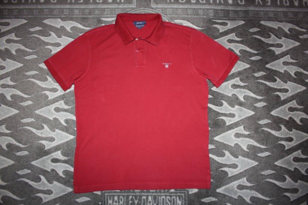 Gant Regular Fit piké póló M-es eredeti, meggybordó, nagyon szép!