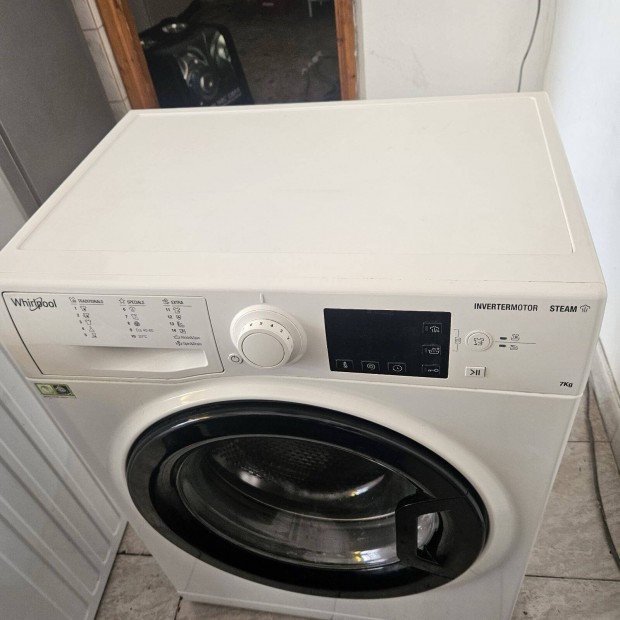Garanciális keskeny whirlpool 1200A+++ elöltöltős mosógép