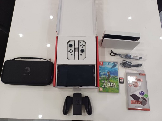 Garancis Nintendo Switch Oled + 2 jtk, Hordoztok, s vegflia