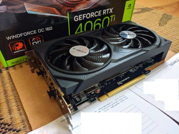 Garanciás!!! Gigabyte Geforce Rtx 4060 Ti Windforce OC 16G Garanciás!!