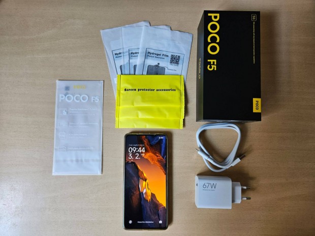 Garancis, makultlan Xiaomi Poco F5 5G 256GB 12GB+4GB RAM Dual csomag