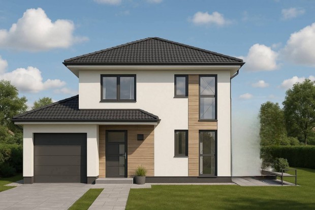 Gar�zsn�l �rintkez�, k�t f�rd�szob�s, �j�p�t�s� ikerhaz zs�kutc�ban