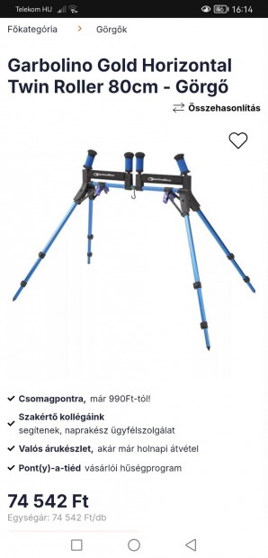 Garbolino Gold Horizontal Twin Roller