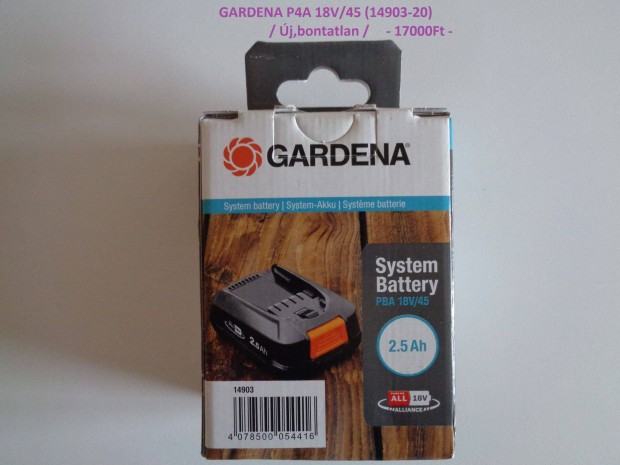 Gardena 14903 18V 2,5Ah akkumultor