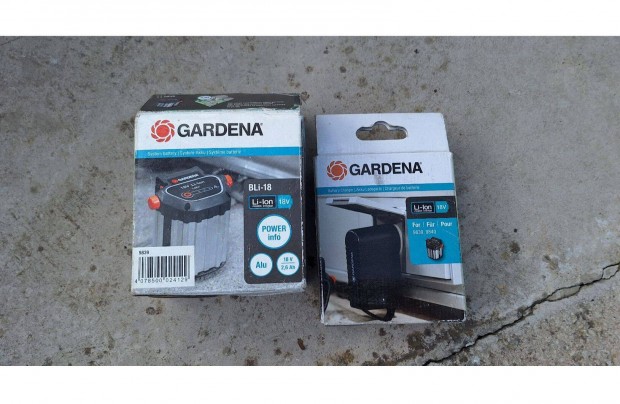 Gardena 18V li-ion j akku s j tlt