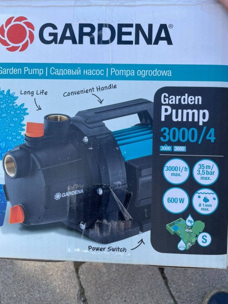 Gardena kerti szivatty kszlet 3000/4, 9011-29, bontott csomagols