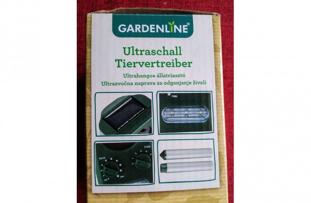 Gardenline ST-1512N Kisllatriaszt - ultrahangos, napelemes,