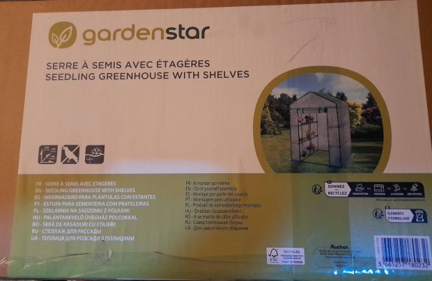 Gardenstar polcos fliastor, meleghz 8 db polccal, 140x140x200 c