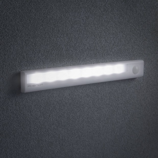 Gardrób LED bútorvilágítás elemes szekrény lámpa mozgásérzékelős