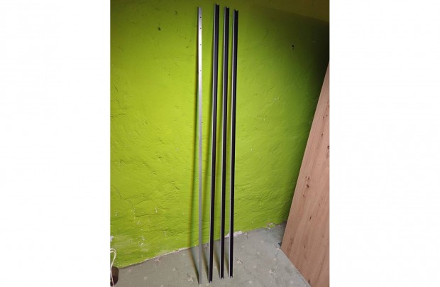 Gardrobszekrény fogantyú szett. Fekete 206cm