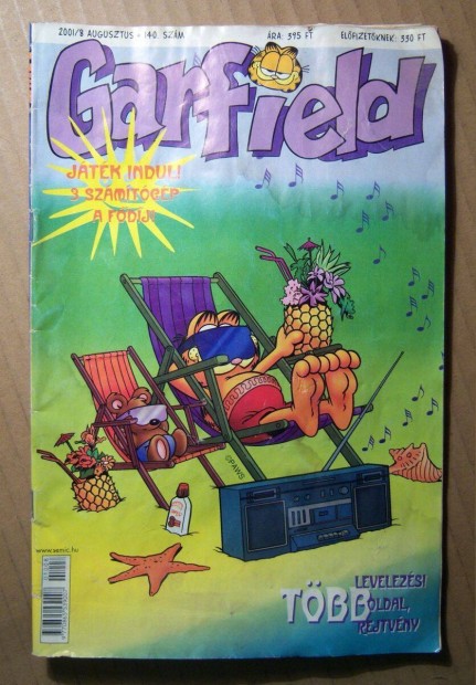 Garfield 2001/8 (140.szm) poszterrel (viseltes)