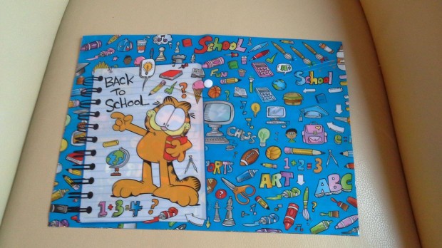 Garfield A/4 es rajzgyjt mappa