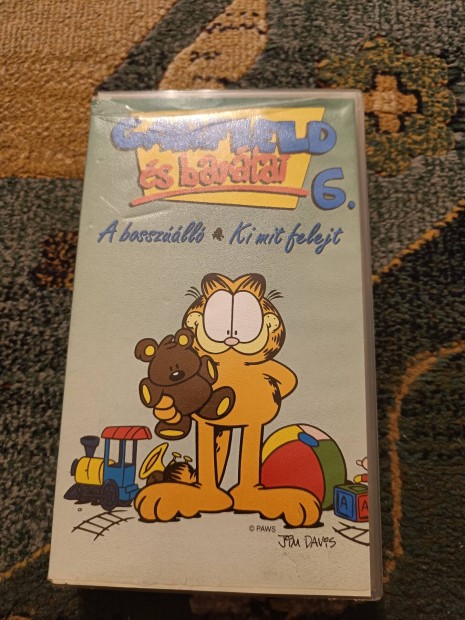 Garfield s bartai 6 cm rajzfilm VHS en