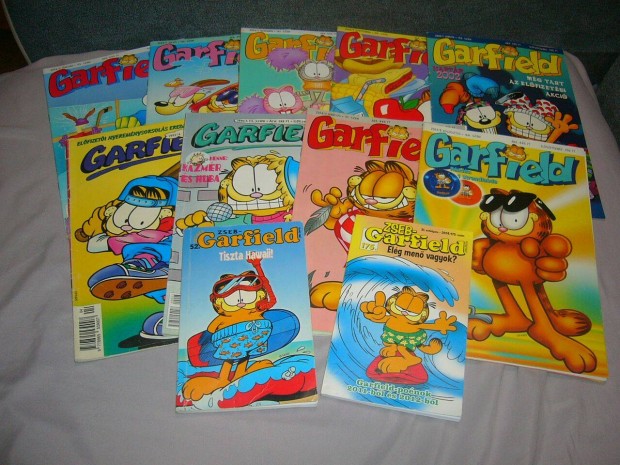 Garfield képregény + zsebgarfield 11 db