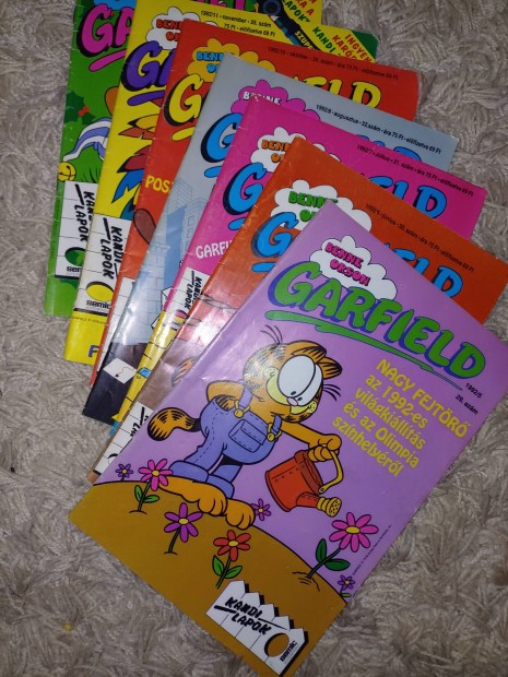 Garfield kpregnyek 1992-esek - 7db