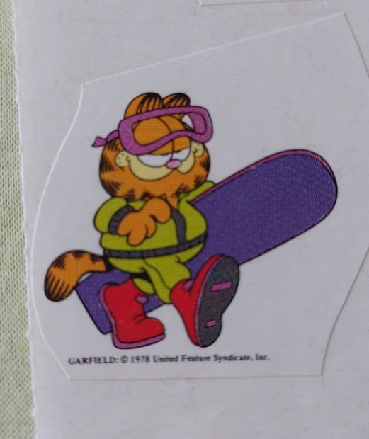 Garfield matrica 1978-bl retro matrica v 7 matriclval Budapesten