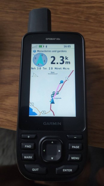 Garmin 66s GPS map