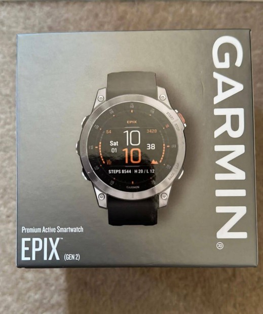 Garmin Epix 2. generation 47mm slate steel Teljesen Uj Slate steel