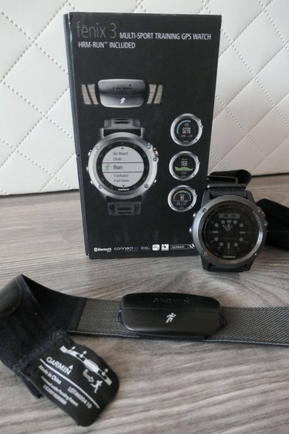 Garmin Fenix 3 triatlon sport okosra HRM Run pulzus mellpnttal