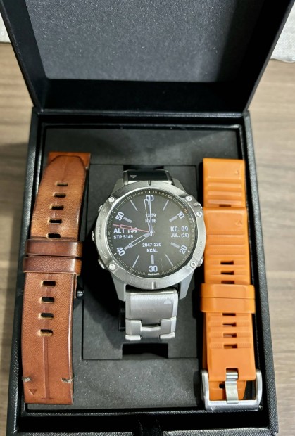 Garmin Fenix 6 sapphire titanium full set