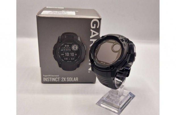 Garmin Instinct 2X Solar okosra, 51 mm, fekete, hasznlt