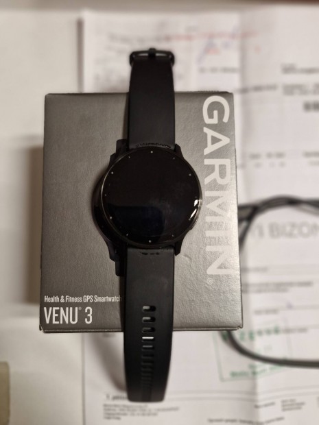 Garmin Venu3 fekete 2 v garancia!