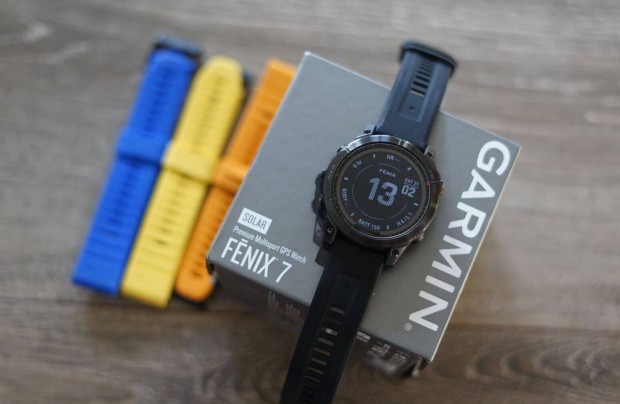 Garmin fenix 7 Solar multisport GPS ra + 3 extra szj