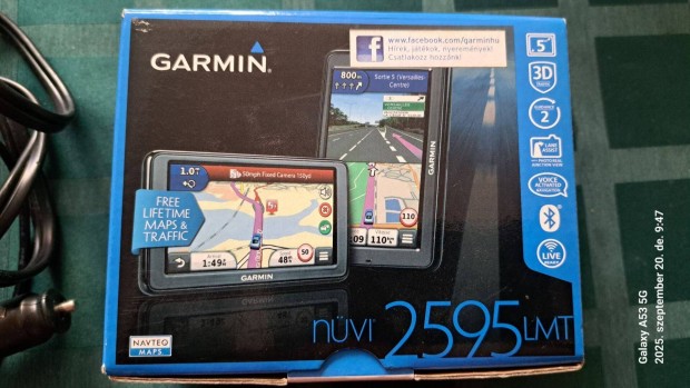Garmin nüvi 2595 LMT GPS eladó