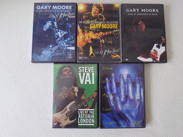 Gary Moore,Steve Vai dvd-k