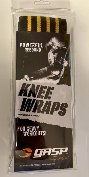 Gasp Inc. Bodybuilding Knee wraps - trdbandzs  fekete/srga