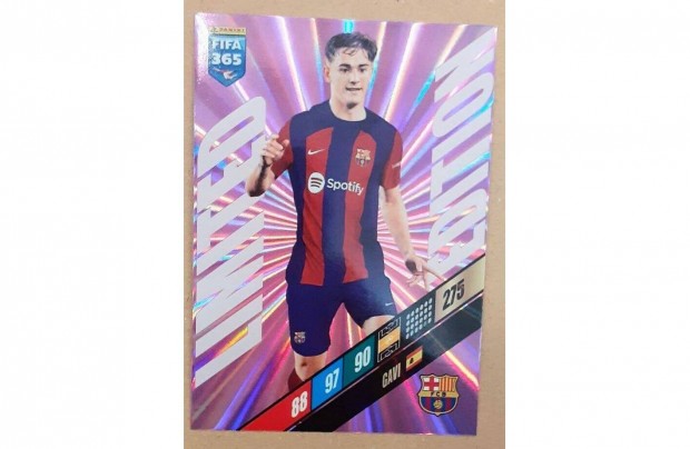 Gavi Barcelona Limited Edition focis krtya Panini FIFA 365: 2023-2024