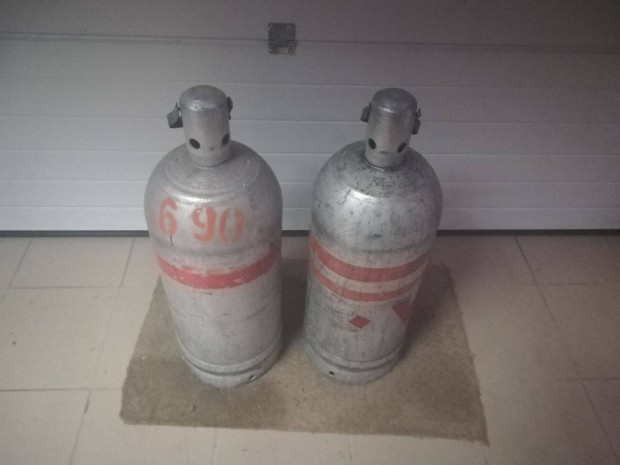 Gázpalack 11,5 kg-os Teli pébé palack, gyári fóliás teli PB gázpalack