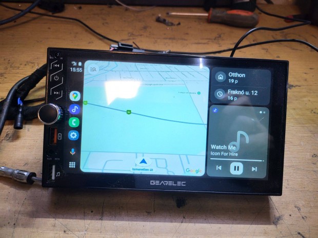 Gearlec 2din 7" fejegység (2/32gb, android, wifi, carplay, gps)