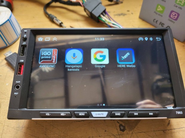 Gearlec 2din 7" fejegys�g (Android, wifi, gps, igo)