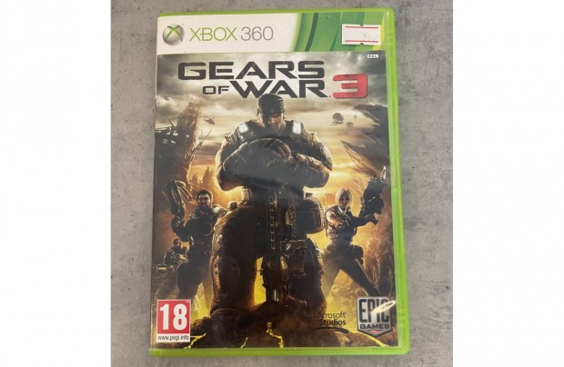 Gears Of War 3 Xbox 360 jtkszoftver Hasznlt (+18)