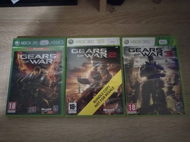 Gears of War 1.2.3 Xbox 360 jtk egyben 