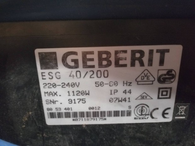 Geberit ESG 40/200 PE-HD elektrofitting stgp