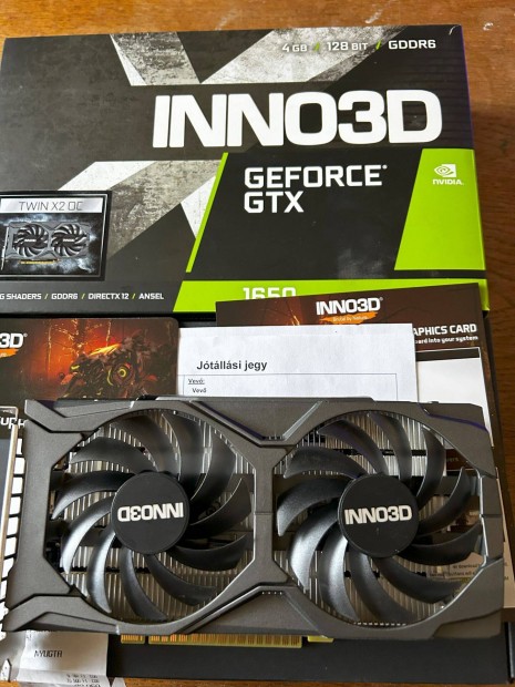 Geforce Gtx1650 Twin OC Garancis!