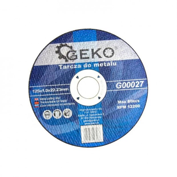 Geko vgkorong vgtrcsa 125X1mm fmhez G00027